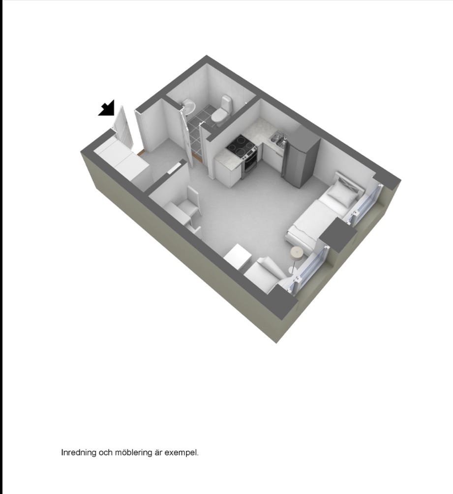 1-rumslägenhet i Trollhättan, Drottninggatan - bild 1