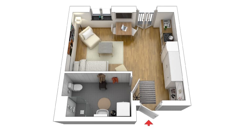 1-rumslägenhet i Uppsala, Rundelsgränd - bild 1