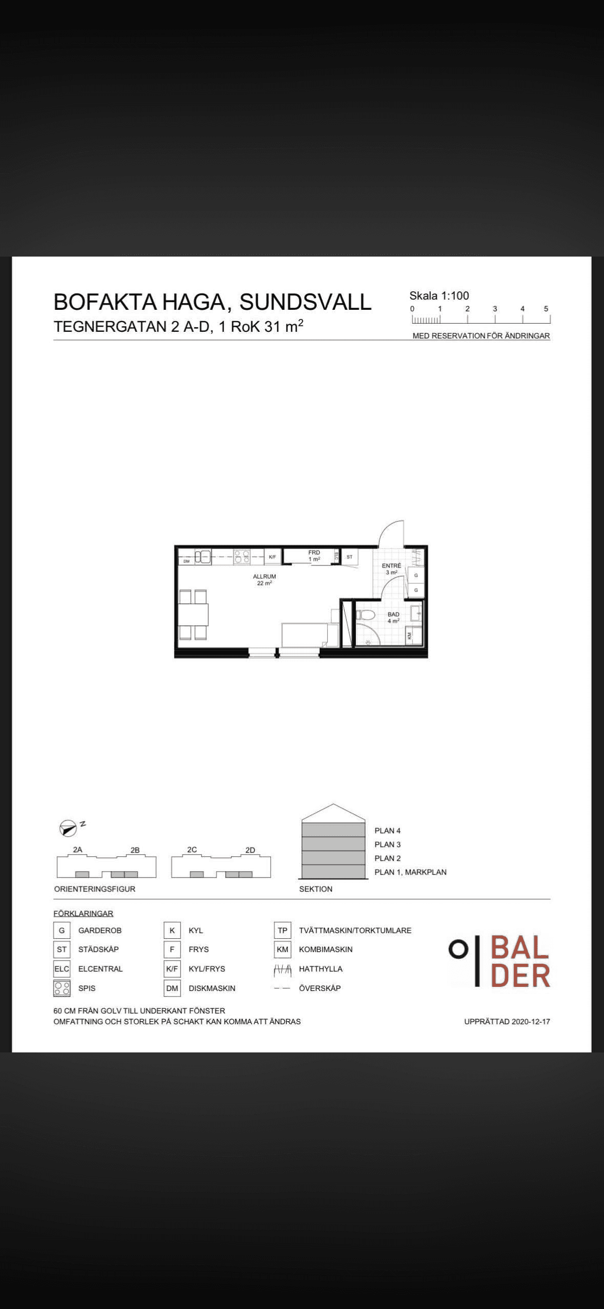 1-room apartment in Sundsvall, Tegnérgatan - image 1 1-room apartment in Sundsvall, Tegnérgatan - image 1